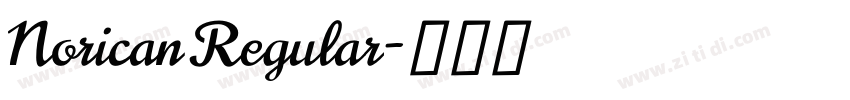 Norican Regular字体转换